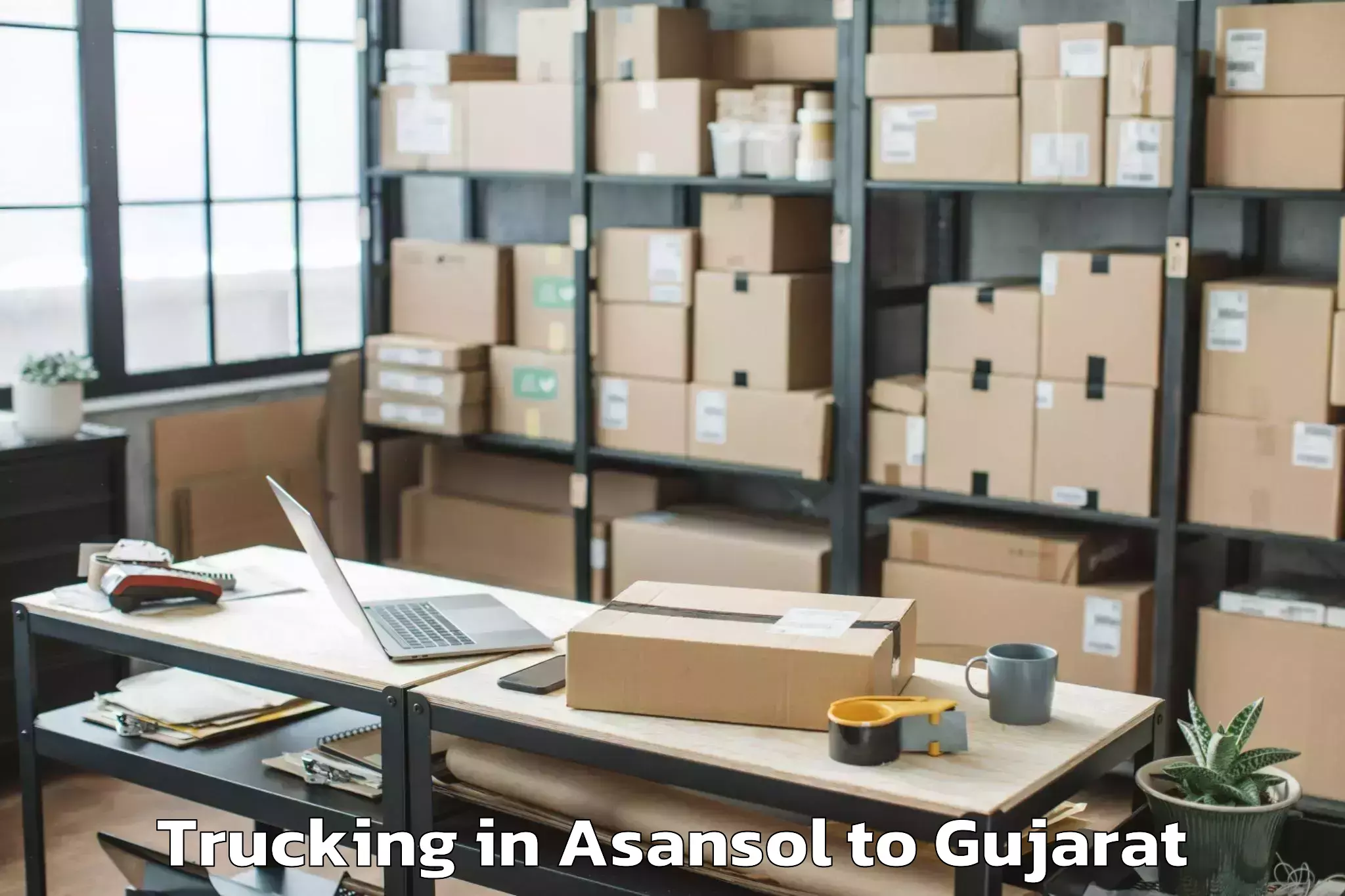 Top Asansol to Savarkundla Trucking Available